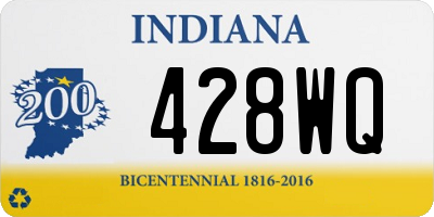 IN license plate 428WQ