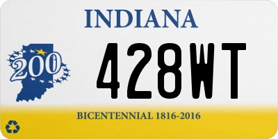 IN license plate 428WT