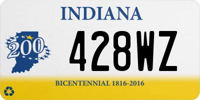 IN license plate 428WZ