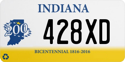 IN license plate 428XD