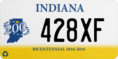 IN license plate 428XF