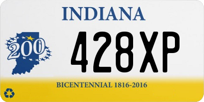 IN license plate 428XP