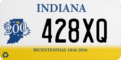 IN license plate 428XQ