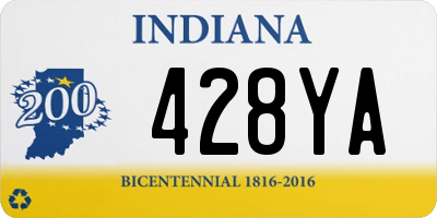 IN license plate 428YA