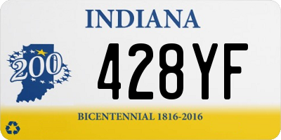 IN license plate 428YF