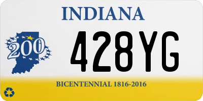 IN license plate 428YG