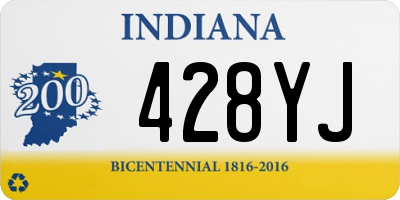 IN license plate 428YJ