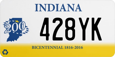 IN license plate 428YK