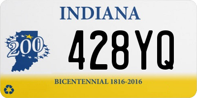 IN license plate 428YQ