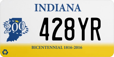 IN license plate 428YR