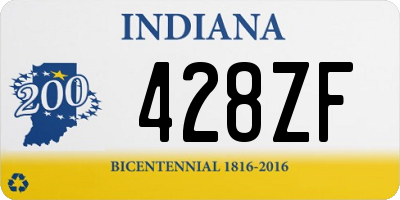 IN license plate 428ZF