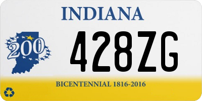 IN license plate 428ZG