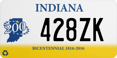 IN license plate 428ZK