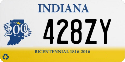 IN license plate 428ZY