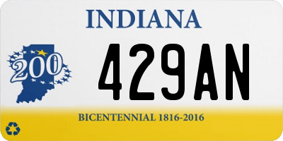 IN license plate 429AN