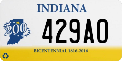 IN license plate 429AO