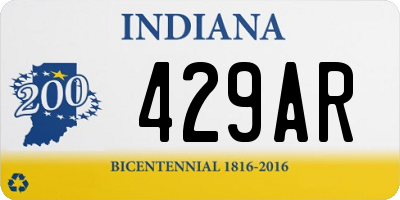 IN license plate 429AR