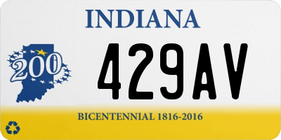 IN license plate 429AV