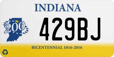 IN license plate 429BJ