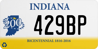 IN license plate 429BP