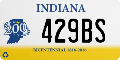 IN license plate 429BS