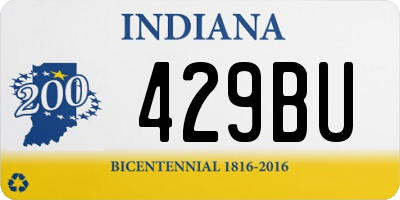 IN license plate 429BU