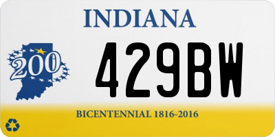 IN license plate 429BW