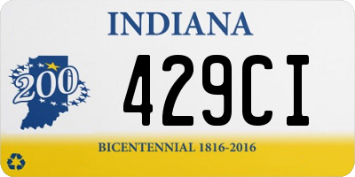 IN license plate 429CI