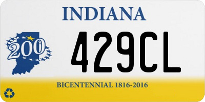 IN license plate 429CL