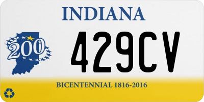 IN license plate 429CV