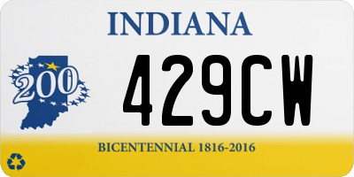 IN license plate 429CW