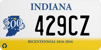 IN license plate 429CZ