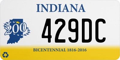 IN license plate 429DC