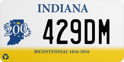 IN license plate 429DM