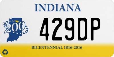 IN license plate 429DP