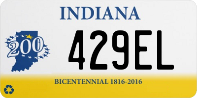 IN license plate 429EL