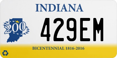 IN license plate 429EM