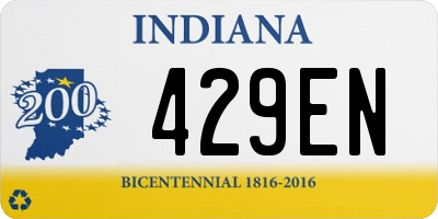 IN license plate 429EN