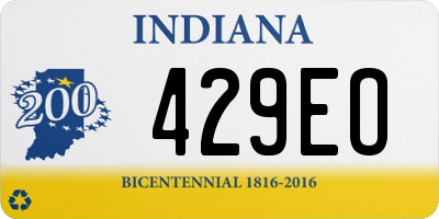 IN license plate 429EO