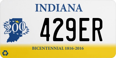 IN license plate 429ER