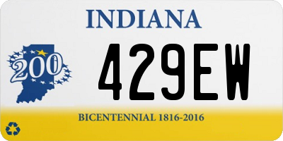 IN license plate 429EW