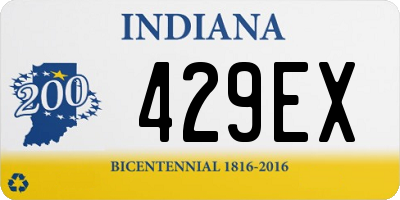 IN license plate 429EX