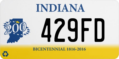 IN license plate 429FD
