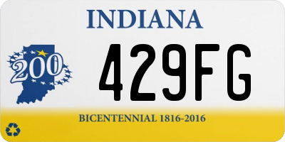 IN license plate 429FG