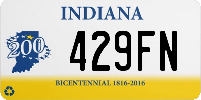 IN license plate 429FN