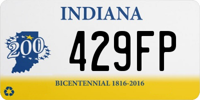 IN license plate 429FP