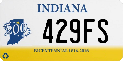 IN license plate 429FS