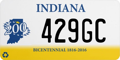 IN license plate 429GC