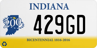 IN license plate 429GD