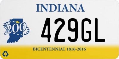 IN license plate 429GL